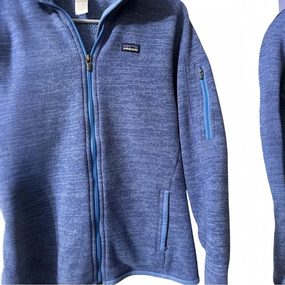 Patagonia Better Sweater Full Zip Jacket Women’s Medium Blue Fleece - Picture 3 of 5